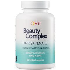 Beauty Complex Biotin с маслом чиа - волосы ногти и кожа  - 60 капсул, фото 