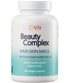 Beauty Complex Biotin с маслом чиа - волосы ногти и кожа  - 60 капсул, фото 