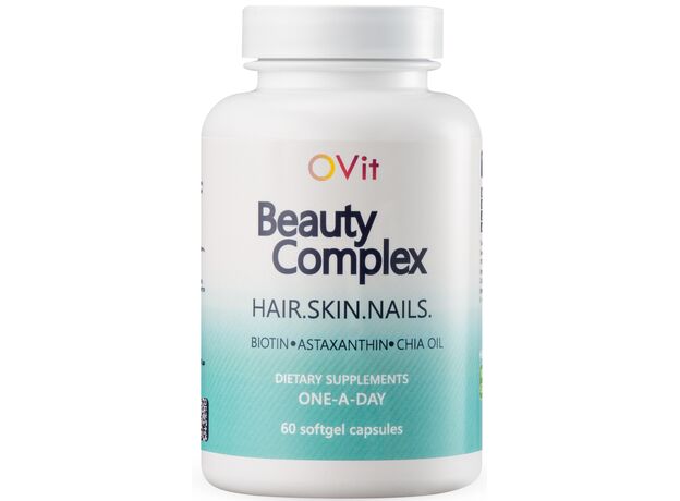 Beauty Complex Biotin с маслом чиа - волосы ногти и кожа  - 60 капсул, фото 